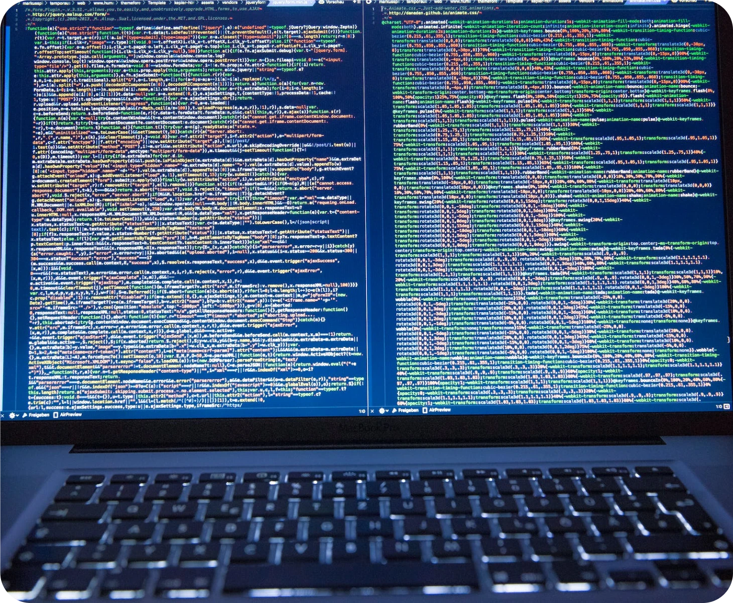 An image of a computer screen with code on it.